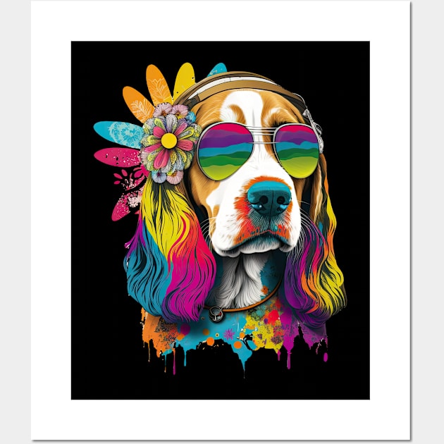 Hippie Beagle Wall Art by JayD World